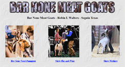 Desktop Screenshot of barnonemeatgoats.com