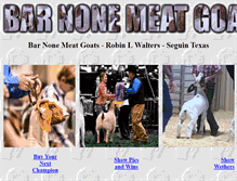 Tablet Screenshot of barnonemeatgoats.com